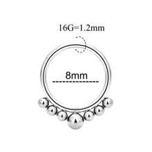 16G Septum Ring 316L Stainless Steel Nose Ring Body Piercing Jewelry For Septum/Nose/Earlobe-Stainless Steel Cartilage Earring For Women Men - Silver - View 30