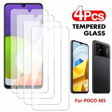 4Pcs 9H HD Transparent Tempered Glass Compatible With Xiaomi 13T 12T 11T Pro 11 Lite Compatible With Redmi Note 13 12 Pro 13C 9 9A A3 9C 9T 10 10C 11s 12s 10s 11A 9S 9 10 11 Pro Turbo 3 POCO X6 Neo C61 X3 M3 C65 C55 M4 F3 F4 GT F5 M5 M5S M6 X4 X5 Pro Screen Protector - Clear - View 14