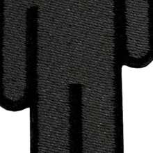 Billie Eilish Blohsh Logo Iron On Patch (Black) - Black - View 2