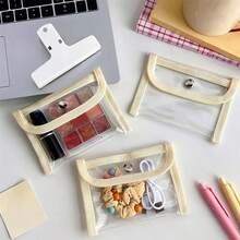 1pc Coin Wallet Transparent Fashion Cute Portable Bus Card Bag Student Girl Lady Perfect Gift - Clear - View 8