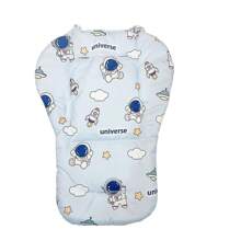 1PC Baby Stroller Seat Cushion For Boys Girls Cute Cartoon Space Soft Seat Liners Toddler Umbrella Stroller Insert Padding Carriage Cushion Breathable Stroller Mat Universal For Dinner Chair - Blue - View 9