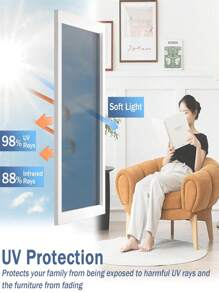 Window Film Privacy, One Way Mirror Film Self-Adhesive Reflective Window Film Anti Glare Privacy Film For Glass Windows Bathroom Window Tint Film UV Blocking For Home Office - Multicolor - View 2