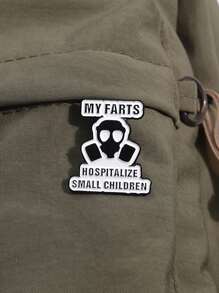 MY FARTS HOSPITALIZE MAŁYCH DZIECI Zabawna broszka przypinka, odpowiedni prezent dla przyjaciół do noszenia na co dzień, unisex