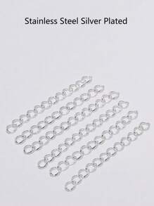 20strand/pack 5cm Stainless Steel 5 MM Extension Chain Anti-Fading Tail Chain For DIY Necklace Bracelet Anklet Making