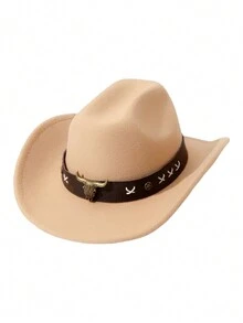 1 Mũ Cao Bồi Nữ Rộng Vành Có Dây Họa Tiết, Mũ Dệt Kim Du Lịch Mùa Hè Có Giá Treo Mũ Nhựa Và Cuộn Phim, Mũ Sườn Núi Thời Trang Cho Nữ - Nhiều màu - Xem 10