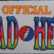 Grateful Dead Official Dead Head Patch (Grey) - Grey - View 2