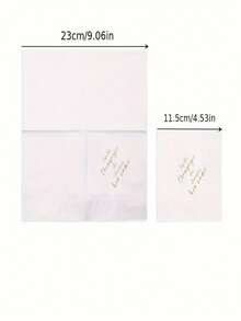 50入裝單身派對一次性餐巾，婚禮晚宴桌面裝飾，喝香檳慶祝她要換名字派對裝飾用品 - 白色 - 查看 3