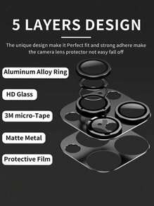 Lens Protectors - 2 BUAH HITAM - View 8