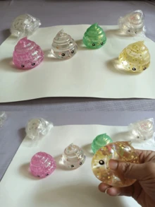 New Arrival 1pc Novelty Glittery Golden Poop Stress Relief Squeeze Toy, Color Random - Multicolor - View 7