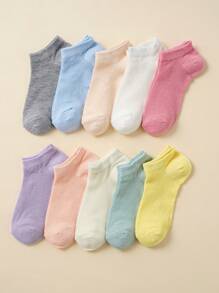 10pairs/Pack Boys & Girls Mesh Breathable Socks, Comfortable Infant Socks