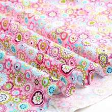 4 Stücke/Los Sonnenblumen Punkte Design bedruckter Stoff,ländlicher Blumenserie Köpergewebe, zum Selbermachen, Kopftuch, Patchwork, Bettdecke, Stoffbündel für Nähprojekte, Scrapbooking, Tecidos