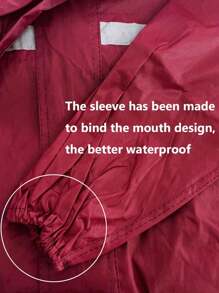 Men And Women Separated Raincoat And Rain Pants Set, Full Body Reflective Long Anti-Riot Raincoat For Food Delivery Riders & Motorcycle Enthusiasts - Multicolor - View 2