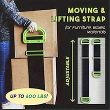 Ergonomic Adjustable Lifting Straps - Move Heavy Furniture Easily, Secure 600 Lbs Support - 1pcs/68.9in - View 12