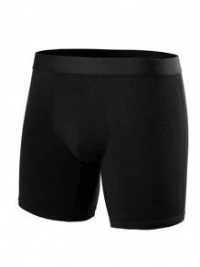 3 pares de calzoncillos bóxer largos para hombres, cómodos, con cinturilla, transpirables