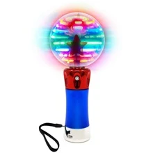 1 Quả cầu ma thuật phát sáng, đồ chơi đũa phép có đèn LED nhấp nháy, xoay tròn, thích hợp làm quà tặng vui nhộn hoặc quà sinh nhật, đồ trang trí tiệc phát sáng đầy màu sắc, đũa dẫn điện nhỏ, đũa xoay Giáng sinh. - Nhiều màu - Xem 2