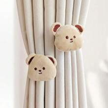 1pc Cartoon Curtain Tie, Creative Children's Room Bedroom Cute Doll Curtain Clip, Bear Rabbit Curtain Buckle, Baby Room Storage Decoration Love Valentine
