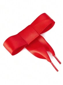 1雙寬緞帶鞋帶，扁平多彩鞋帶，適用於女性和女孩的小白鞋、舞鞋、休閒鞋等