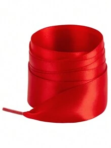 1雙寬緞帶鞋帶，扁平多彩鞋帶，適用於女性和女孩的小白鞋、舞鞋、休閒鞋等