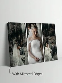 1pc Personalized Creative Canvas Print Poster, Custom Photo Printing, Personalized Photo Canvas Wall Art, Valentine's Day Decor, Wedding Gift, Graduation Gift, Mother's Day Gift, Wedding Decoration, Exquisite Modern, Minimalist Custom, Personalized, Unique Ideal Gift, Suitable For Him/Her, Anniversary - Multicolor - View 8