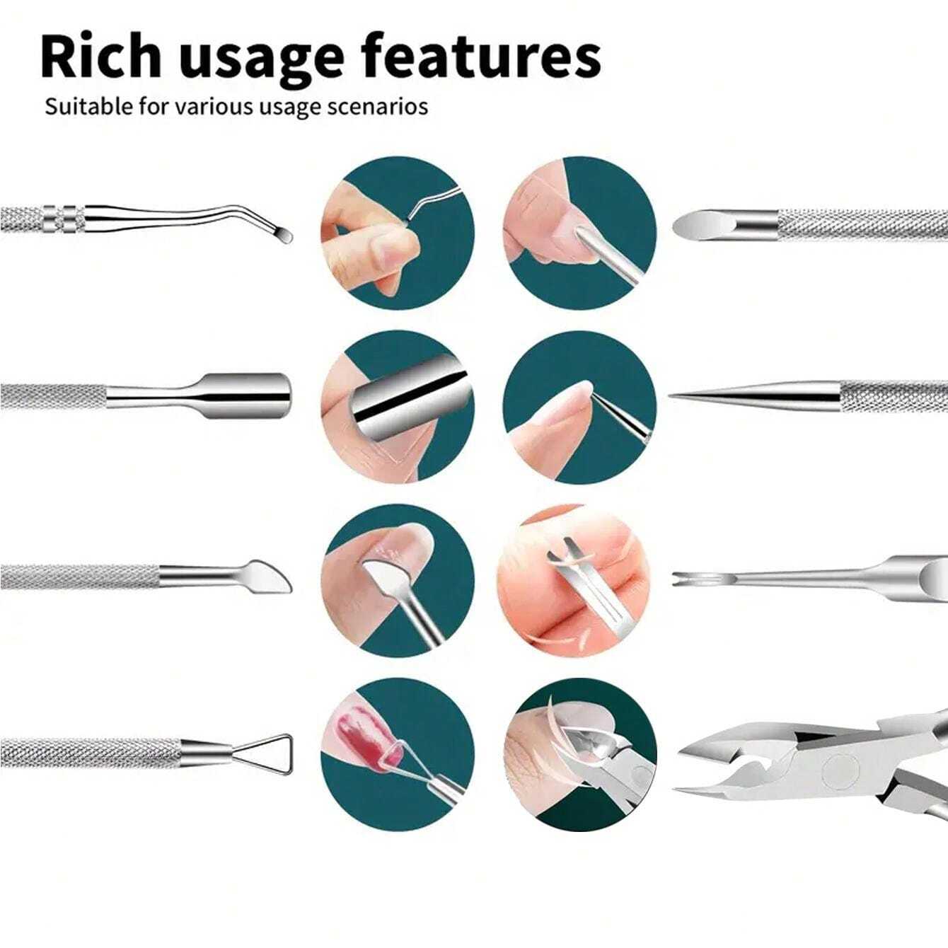 Professional Cuticle Trimmer, Stainless Steel Dead Skin Clipper With