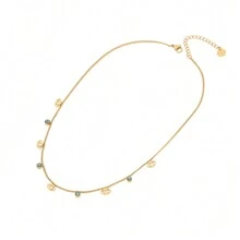 Freegrow 1條不鏽鋼項鍊，綠松石石眼設計，適合女性日常穿戴