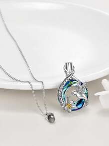 Pet Ashes Cremation Memorial Necklace Jewelry - Multicolor - View 12