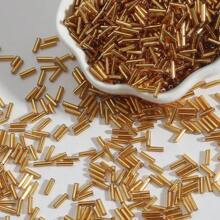 beadia 300 piezas de tubos largos de vidrio rellenos de plata para hacer joyas, accesorios de ropa de cuentas hechas a mano, y otros trabajos manuales