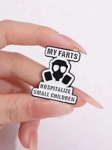 MY FARTS HOSPITALIZE MAŁYCH DZIECI Zabawna broszka przypinka, odpowiedni prezent dla przyjaciół do noszenia na co dzień, unisex