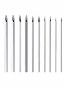 2/5/10PCS 14G Piercing Needles, Hollow Needles Stainless Steel Disposable Sterile Piercing Needles For Belly Navel Ear Cartilage Nose Lip Tongue Nipple Piercing