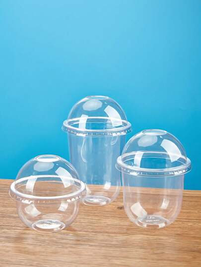 10/12/24 件一次性透明杯，用于盛放饮料、蛋糕、慕斯、奶油和水果 - 适用于派对、野餐、露营和活动、圣诞派对圣诞装饰圣诞装饰品圣诞礼物以及万圣节派对万圣节装饰万圣节装饰品万圣节礼物促销