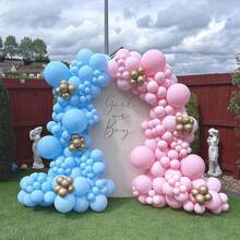 102pcs Blue & Pink Gender Reveal Balloon Arch Kit, Includes Gold Latex Balloons, Suitable For Boy/Girl Birthday Party, Celebration, Wedding, Baby Shower Decoration - Pink Blue - View 4
