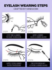 GROINNEYA 10 Pairs Manga Lashes Faux Mink Eyelashes Cat Eye Eyelashes Natural Full False Eyelashes Volumized Eyelash Extension Travel Essentials Makeup Tools(MK06) Strip Lashes, Lashes, Eyelashes, Fake Lashes