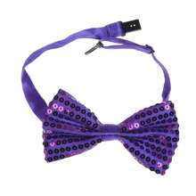 1x Shiny Sequin Bowknot, Glitter Sparkly Bowtie, Sparkling Adjustable Pre-Tied Bowknots, Glittering Clown Dicky Dance Bowknot For Fancy Dress Costume Party Carnival - Multicolor - View 13