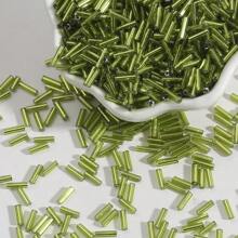 beadia 300 piezas de tubos largos de vidrio rellenos de plata para hacer joyas, accesorios de ropa de cuentas hechas a mano, y otros trabajos manuales