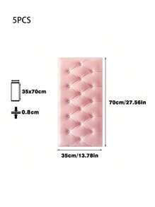 1/5/10pcs Anti-Collision Foam Wallpaper Self-Adhesive Soft Package 3D Wall Sticker Wall Edge Sticker Wall Thickening Pad For Headboard