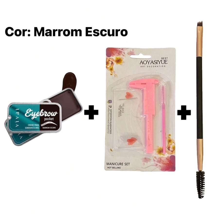 Eyebrows - Màu nâu tối - Xem 1