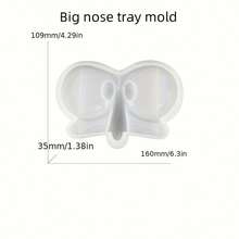 卡通鼻眼鏡托，珠寶收納盤，卡通人物DIY矽膠模具 - 大鼻子托盤模具 - 查看 12