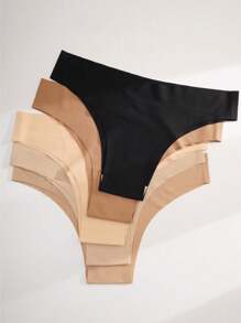 Kit com 10 Calcinhas Femininas Sem Costura Microfibra