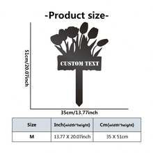 1PC Tùy Chỉnh Tên Hoa Cây Bụi Sân Nghệ Thuật, Kim Loại Cổ Phần Sân Vườn, Cá Tính Sân Vườn Ký, Sân Vườn Ngoài Trời Kim Loại Nghệ Thuật, Kim Loại Sân Trang Trí - màu đen - Xem 19
