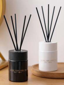 1pc 150ml Flameless Aroma Essence Oil Diffuser, Reed Diffuser With Fresh Scent For Bedroom, Living Room, Bathroom - gardenia - View 3