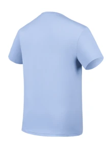 1 BMAI 品牌男友风格男士运动圆领短袖速干衬衫，适合春夏季训练。这款透气弹性上衣男友风格男士吸汗 T 恤适合跑步、健身、骑自行车、徒步旅行和各种其他运动。健身上衣 - 藍色 - 查看 2