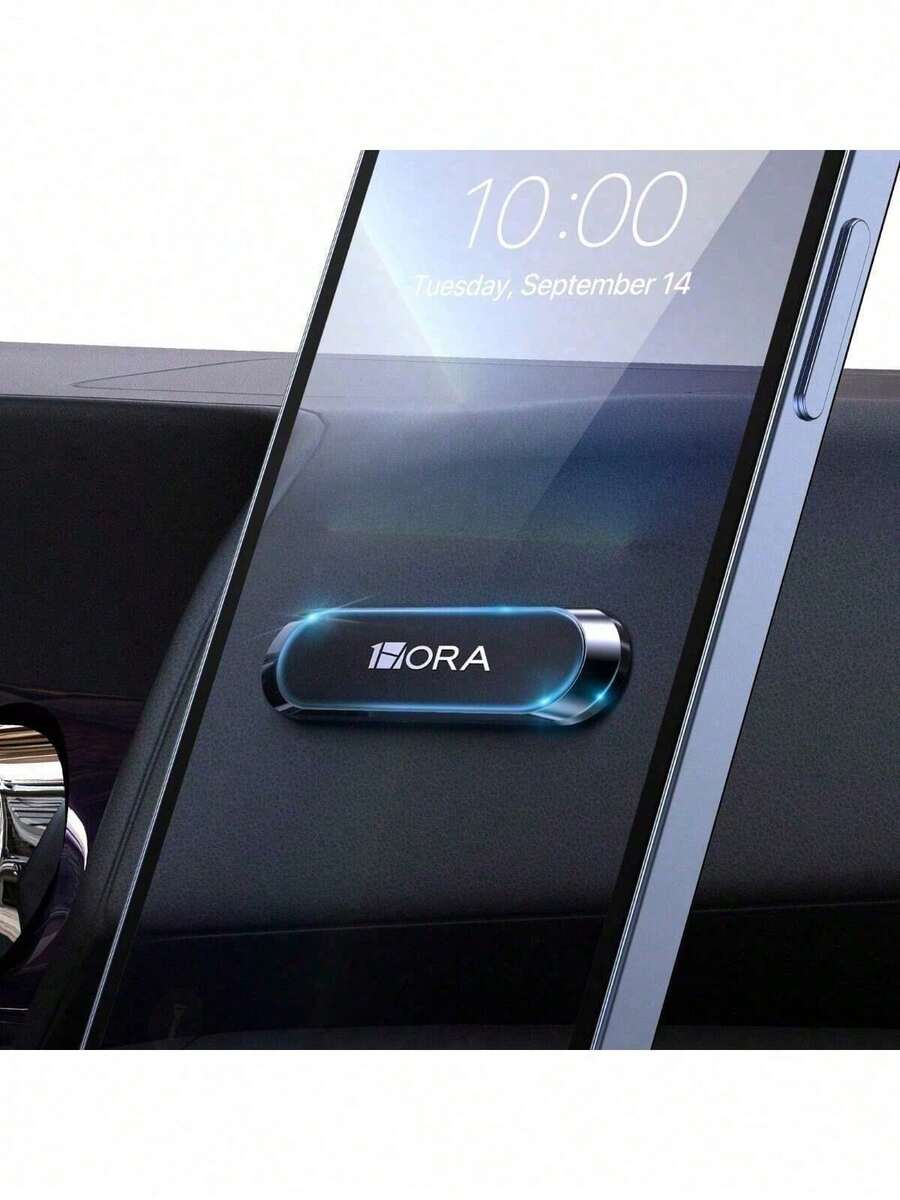 Soporte Celular Auto Magnetico Con 6 Imán Para Celular Coche - Negro - Ver 1