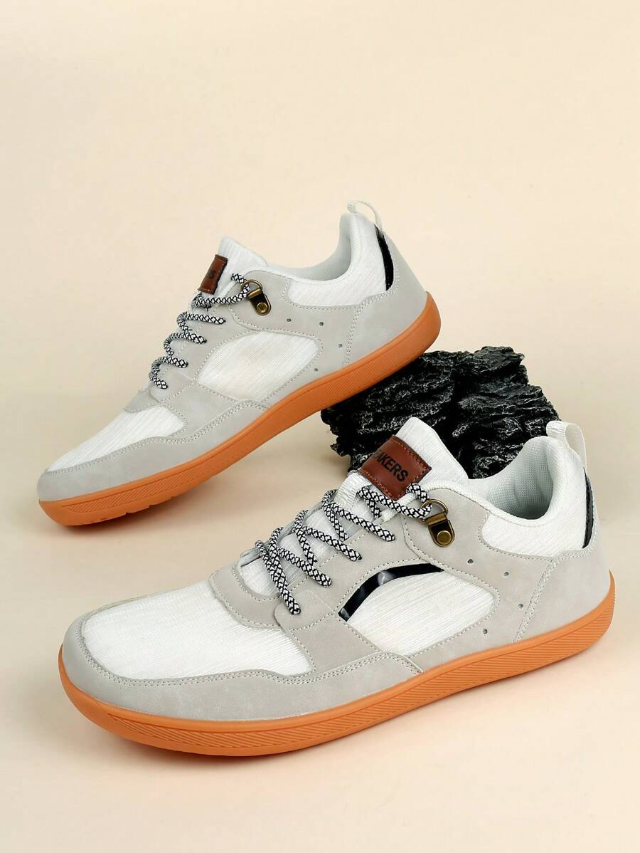 Herren Sneakers mit weitem 4ESchnitt, atmungsaktive Laufschuhe aus Mesh für breite Füße und