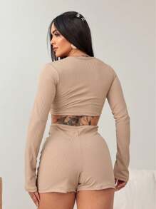 Women Jumpsuits - 米色 - 查看 2