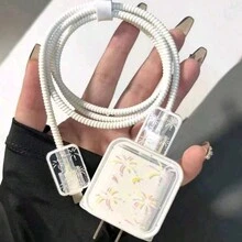 5 Cái/bộ Bộ Bảo Vệ Cáp Dữ Liệu Phong Cách Graffiti Hoạt Hình Tương Thích Với Bộ Sạc iPhone, Ngăn Ngừa Vỡ Và Bảo Vệ Vỏ - Nhiều màu - Xem 12