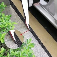 車門邊緣刮傷保護套裝配DIY銀色造型修飾條 汽車門橡膠密封條隔音門保護器 - 銀色 - 查看 7