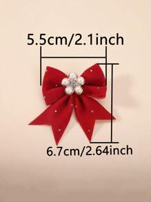 6/14 Peças Presilha de Cabelo de Jacaré com Laço de Pérola Simples para Crianças, Acessórios de Cabelo de Princesa Pequena para Meninas, Presilhas de Cabelo Traseiro/Lateral, Grampos de Rabo de Cavalo, Versátil para Festa