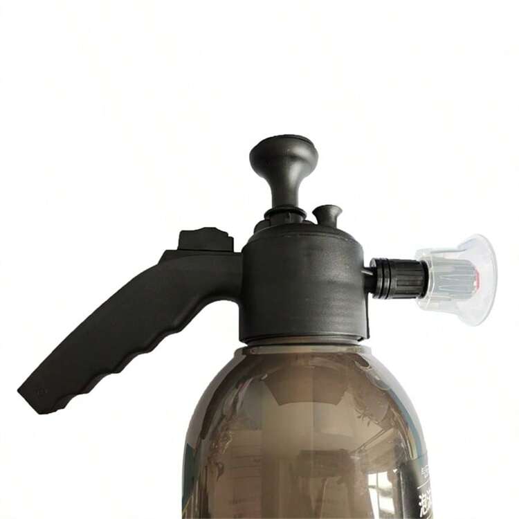 Dispensador de espuma de bombeo manual para lavado de autos, pulverizador de espuma portátil, regadera de agua, cañón de espuma de nieve, botella de pulverización para lavado de autos, herramienta de limpieza para automóviles - Gris - Añade 2