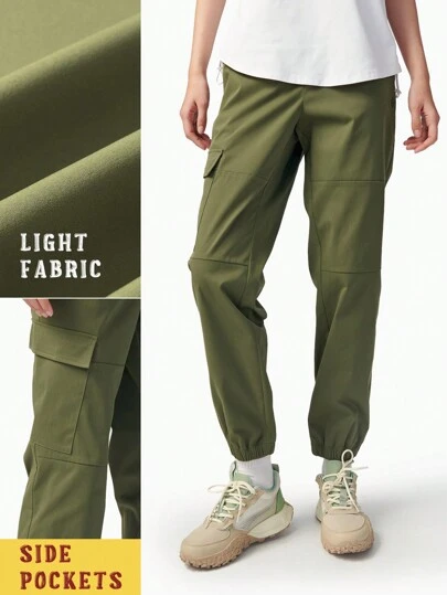 TECTOP Women Joggers Hiking Sports Pants Lightweight Quick Dry Waterproof Athletic Workout Lounge Casual Outdoor Gym Clothes Wear Activewear