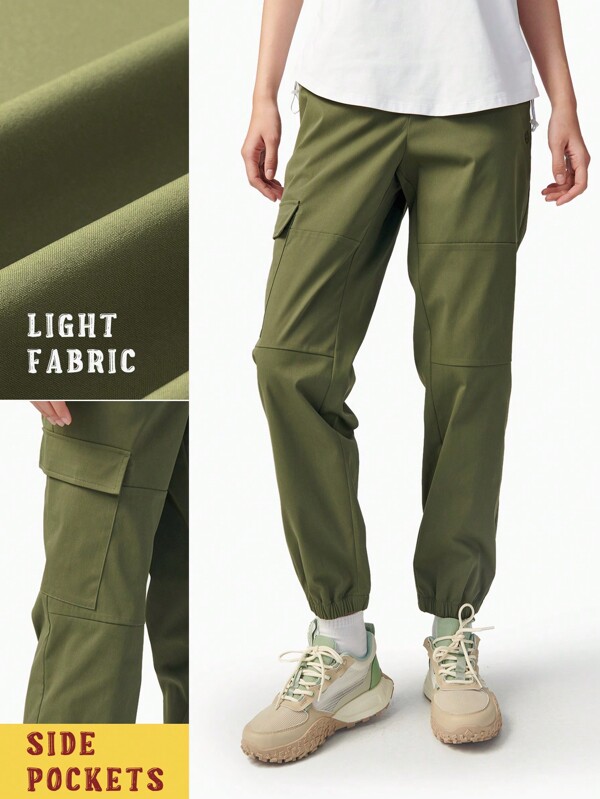 TECTOP Pantaloni de jogging pentru femei Pantaloni de sport pentru drumeții, ușoare, uscare rapidă, impermeabili, pentru antrenament atletic, ocazional, haine de gimnastică în aer liber.